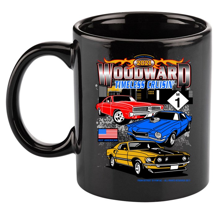 2021 Woodward Timeless Muscle 11oz C Handle Ceramic Mug