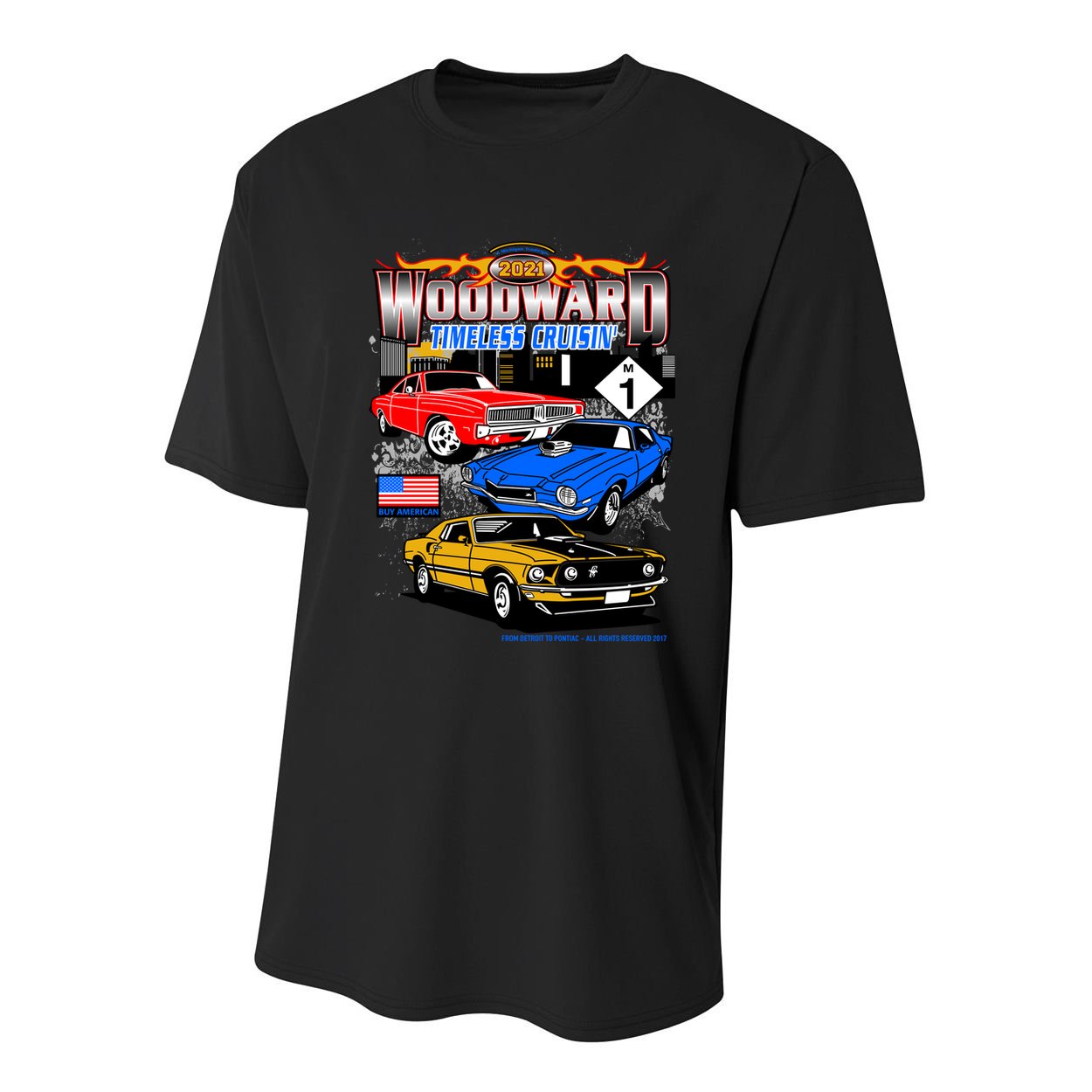 2021 Woodward Timeless Muscle Youth Performance Sprint T-Shirt