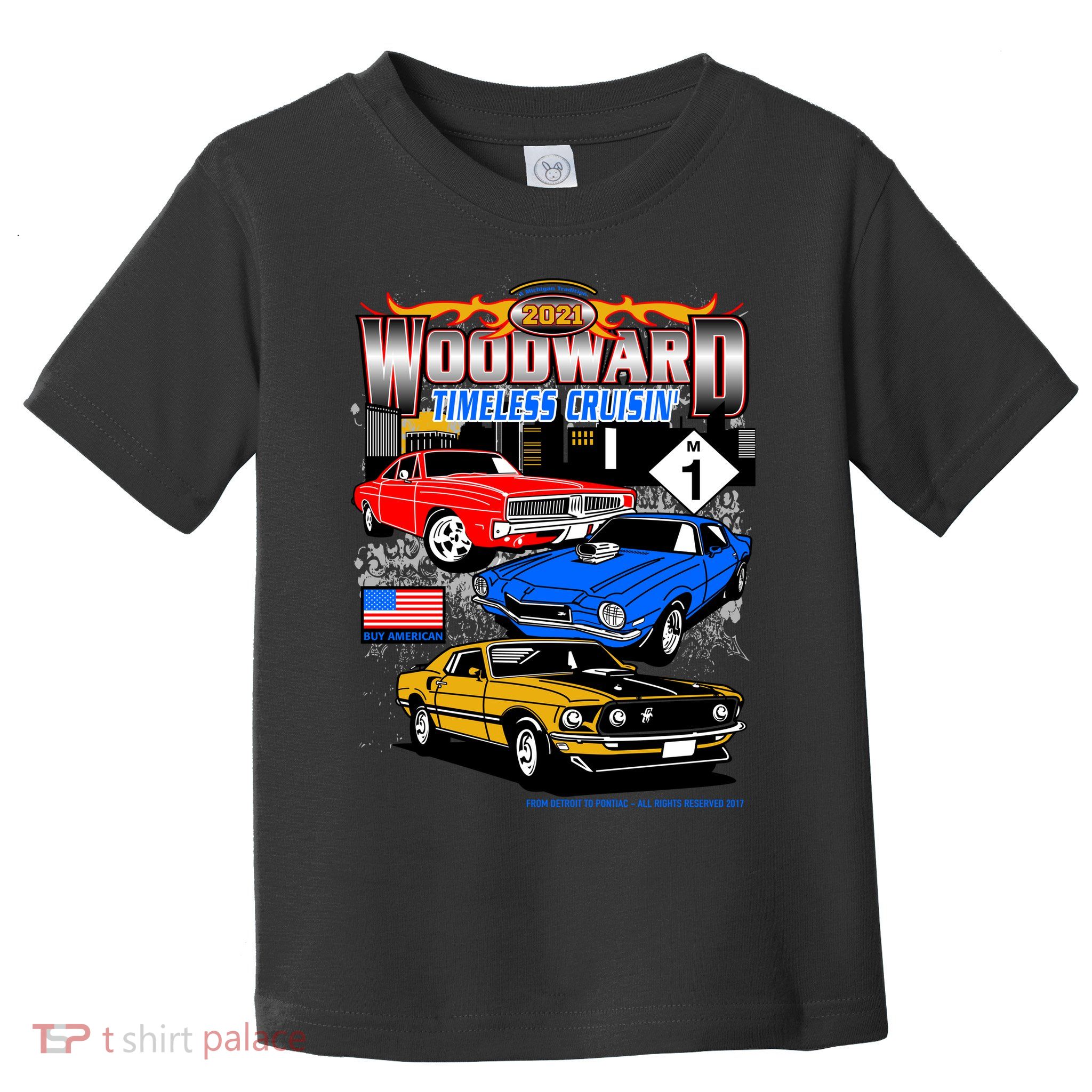 2021 Woodward Timeless Muscle Toddler T-Shirt