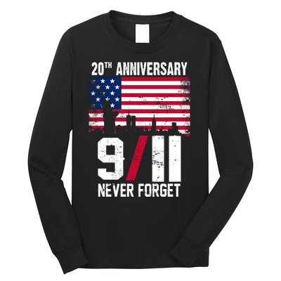 20th Anniversary Never Forget 9/11 September 11th Long Sleeve Shirt