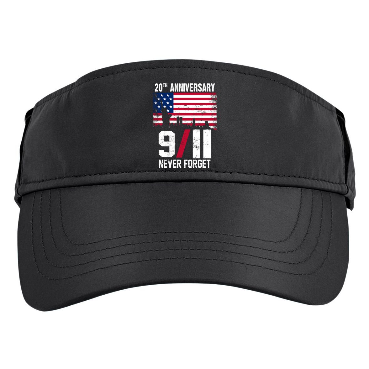20th Anniversary Never Forget 9/11 September 11th Adult Drive Performance Visor