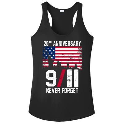 20th Anniversary Never Forget 9/11 September 11th Ladies PosiCharge Competitor Racerback Tank