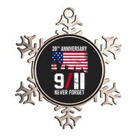 20th Anniversary Never Forget 9/11 September 11th Metallic Star Ornament