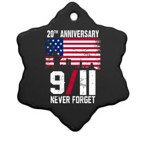 20th Anniversary Never Forget 9/11 September 11th Ceramic Star Ornament