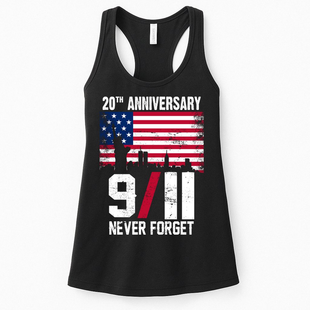 20th Anniversary Never Forget 9/11 September 11th Womens Tank Top