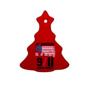 20th Anniversary Never Forget 9/11 September 11th Ceramic Tree Ornament