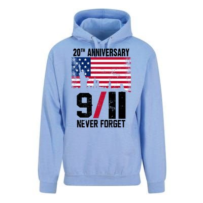 20th Anniversary Never Forget 9/11 September 11th Unisex Surf Hoodie