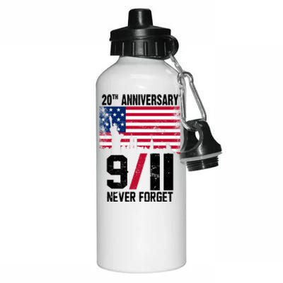 20th Anniversary Never Forget 9/11 September 11th Aluminum Water Bottle 