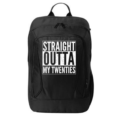 20th Birthday - Straight Outta My Twenties City Backpack