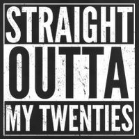 20th Birthday - Straight Outta My Twenties Adult Drive Performance Visor