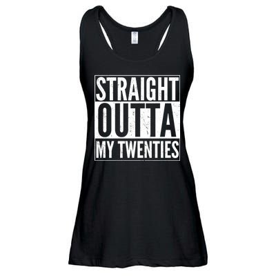 20th Birthday - Straight Outta My Twenties Ladies Essential Flowy Tank