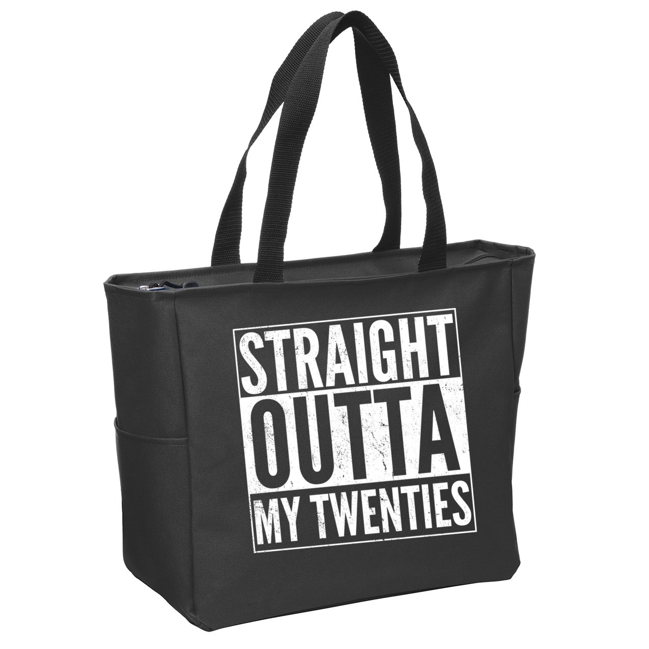 20th Birthday - Straight Outta My Twenties Zip Tote Bag