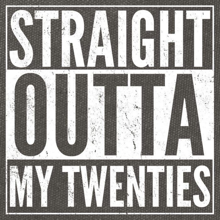 20th Birthday - Straight Outta My Twenties Cotton Canvas Backpack
