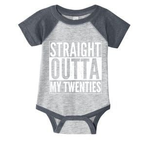 20th Birthday - Straight Outta My Twenties Infant Baby Jersey Bodysuit