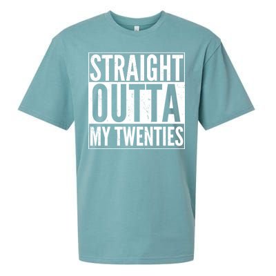 20th Birthday - Straight Outta My Twenties Sueded Cloud Jersey T-Shirt