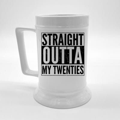 20th Birthday - Straight Outta My Twenties Beer Stein