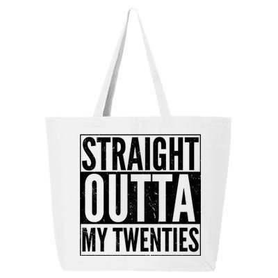 20th Birthday - Straight Outta My Twenties 25L Jumbo Tote