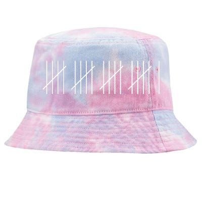 21 Twenty-One Years Old 21st Birthday Lines Tie-Dyed Bucket Hat