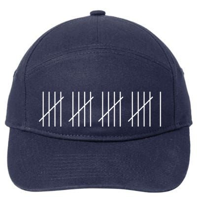 21 Twenty-One Years Old 21st Birthday Lines 7-Panel Snapback Hat