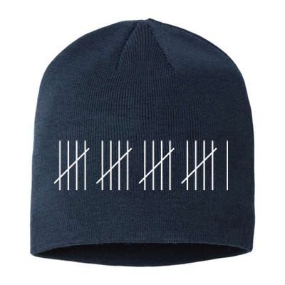 21 Twenty-One Years Old 21st Birthday Lines Sustainable Beanie