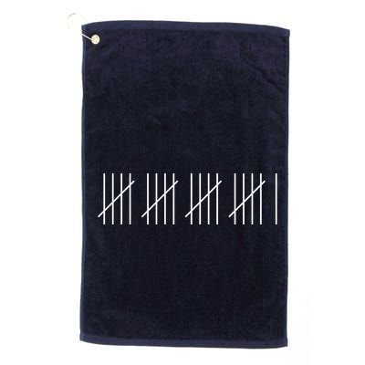 21 Twenty-One Years Old 21st Birthday Lines Golf Towel