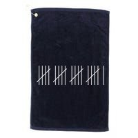 21 Twenty-One Years Old 21st Birthday Lines Golf Towel