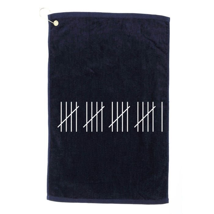 21 Twenty-One Years Old 21st Birthday Lines Golf Towel