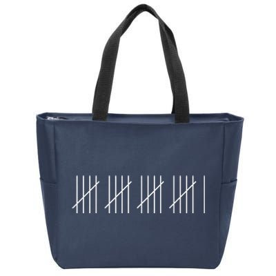 21 Twenty-One Years Old 21st Birthday Lines Zip Tote Bag