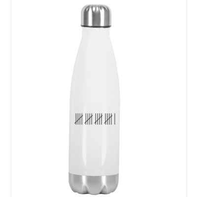 21 Twenty-One Years Old 21st Birthday Lines Stainless Steel Insulated Water Bottle