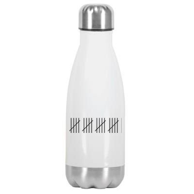 21 Twenty-One Years Old 21st Birthday Lines Stainless Steel Insulated Water Bottle