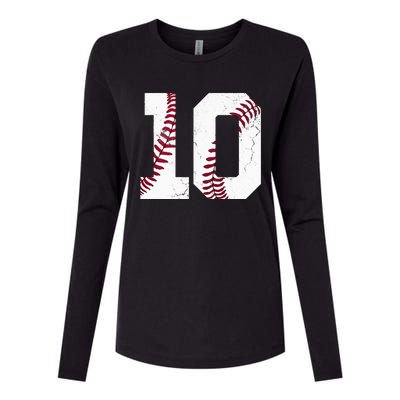 2013 10th Birthday Baseball Kids Ten 10 Tenth Gift Womens Cotton Relaxed Long Sleeve T-Shirt