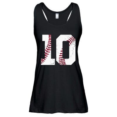 2013 10th Birthday Baseball Kids Ten 10 Tenth Gift Ladies Essential Flowy Tank