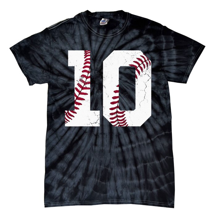 2013 10th Birthday Baseball Kids Ten 10 Tenth Gift Tie-Dye T-Shirt