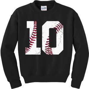 2013 10th Birthday Baseball Kids Ten 10 Tenth Gift Kids Sweatshirt