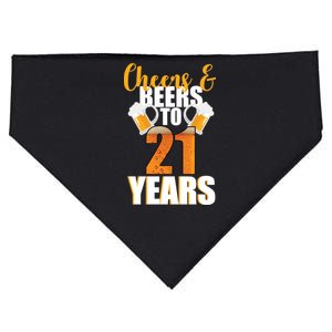 21st Birthday Cheers & Beers To 21 Years USA-Made Doggie Bandana