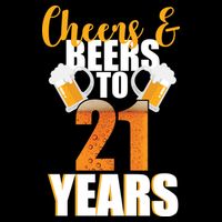 21st Birthday Cheers & Beers To 21 Years Cooling Performance Crew T-Shirt