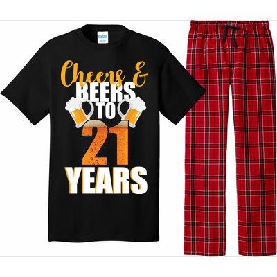 21st Birthday Cheers & Beers To 21 Years Pajama Set