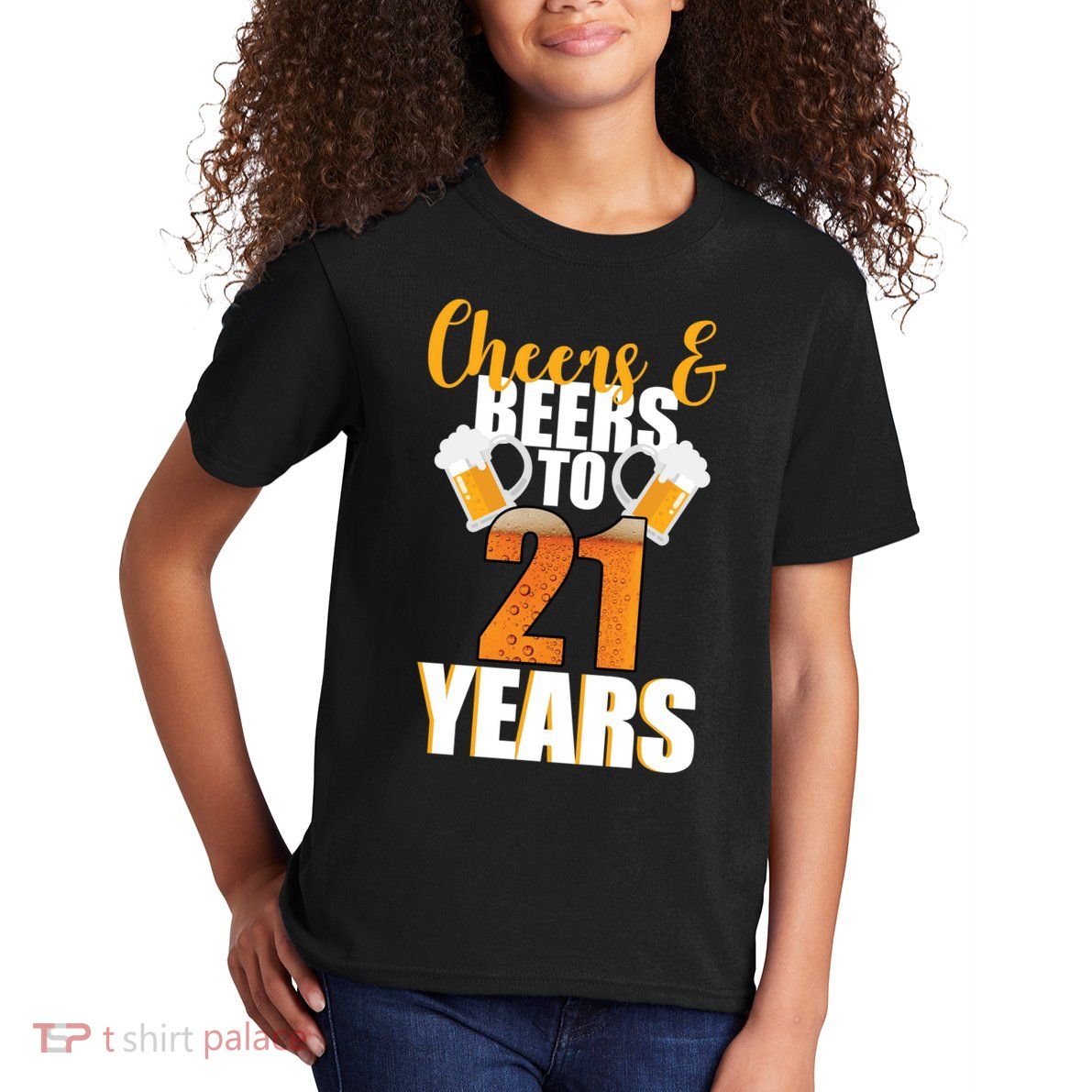 21st Birthday Cheers & Beers To 21 Years Kids T-Shirt
