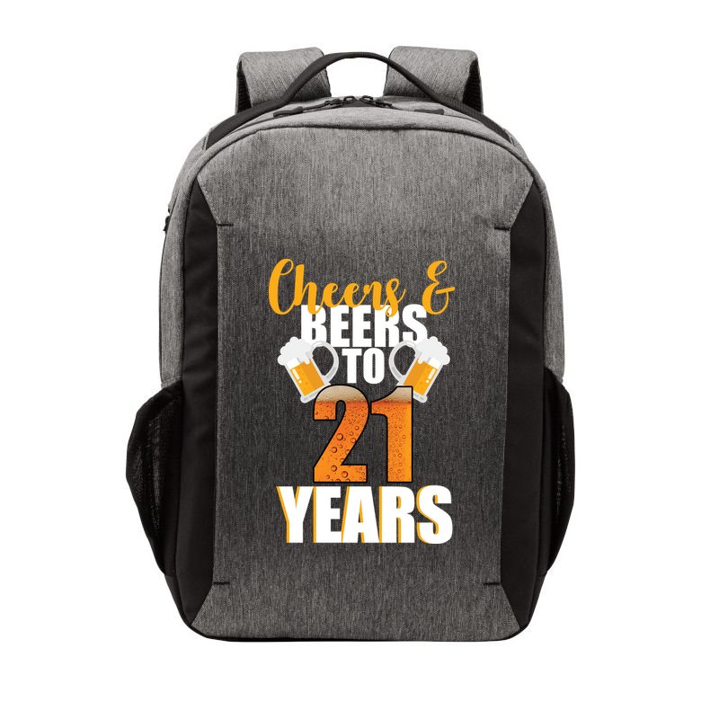 21st Birthday Cheers & Beers To 21 Years Vector Backpack