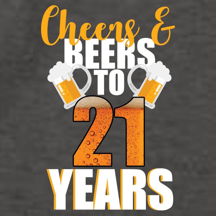 21st Birthday Cheers & Beers To 21 Years Vector Backpack