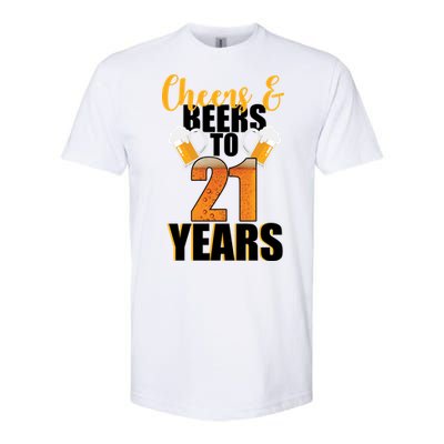 21st Birthday Cheers & Beers To 21 Years Softstyle CVC T-Shirt