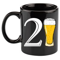 21st Birthday Funny Beer 11oz C Handle Ceramic Mug