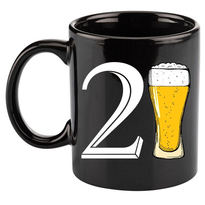 21st Birthday Funny Beer 11oz C Handle Ceramic Mug