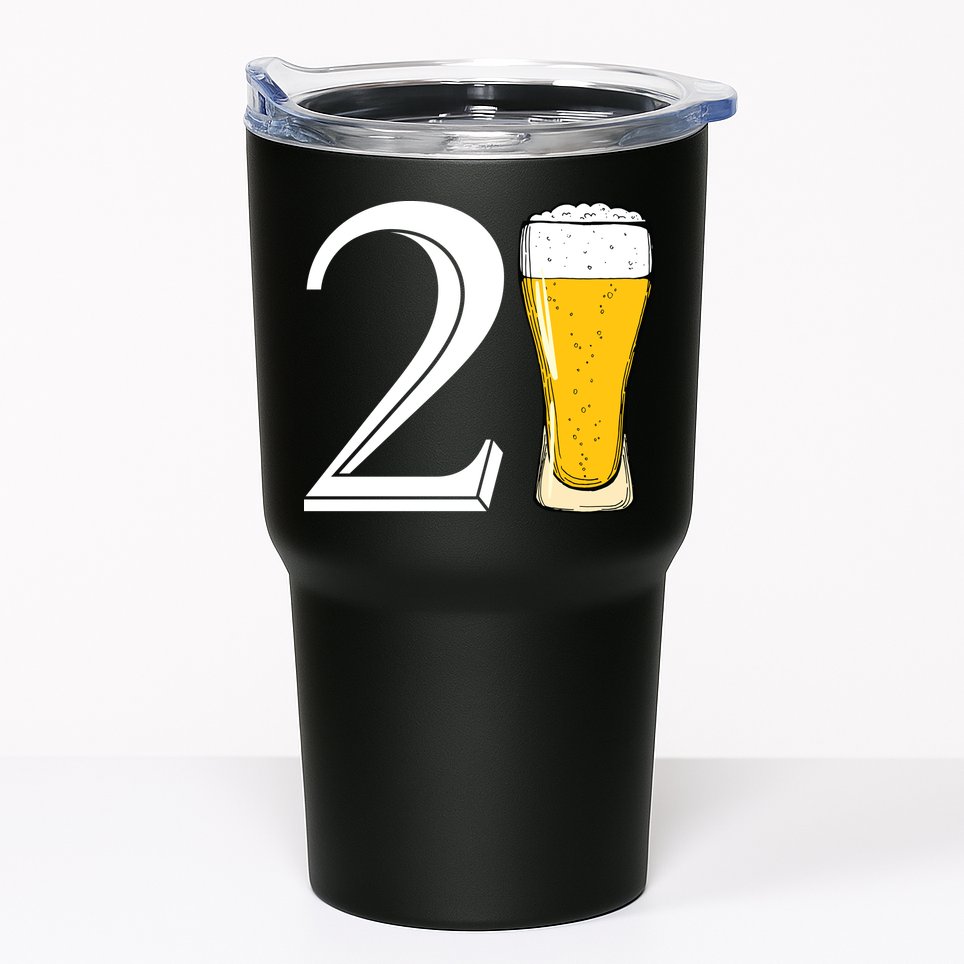 21st Birthday Funny Beer Tumbler