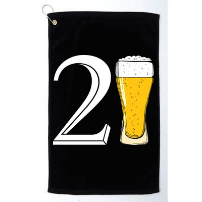 21st Birthday Funny Beer Golf Towel