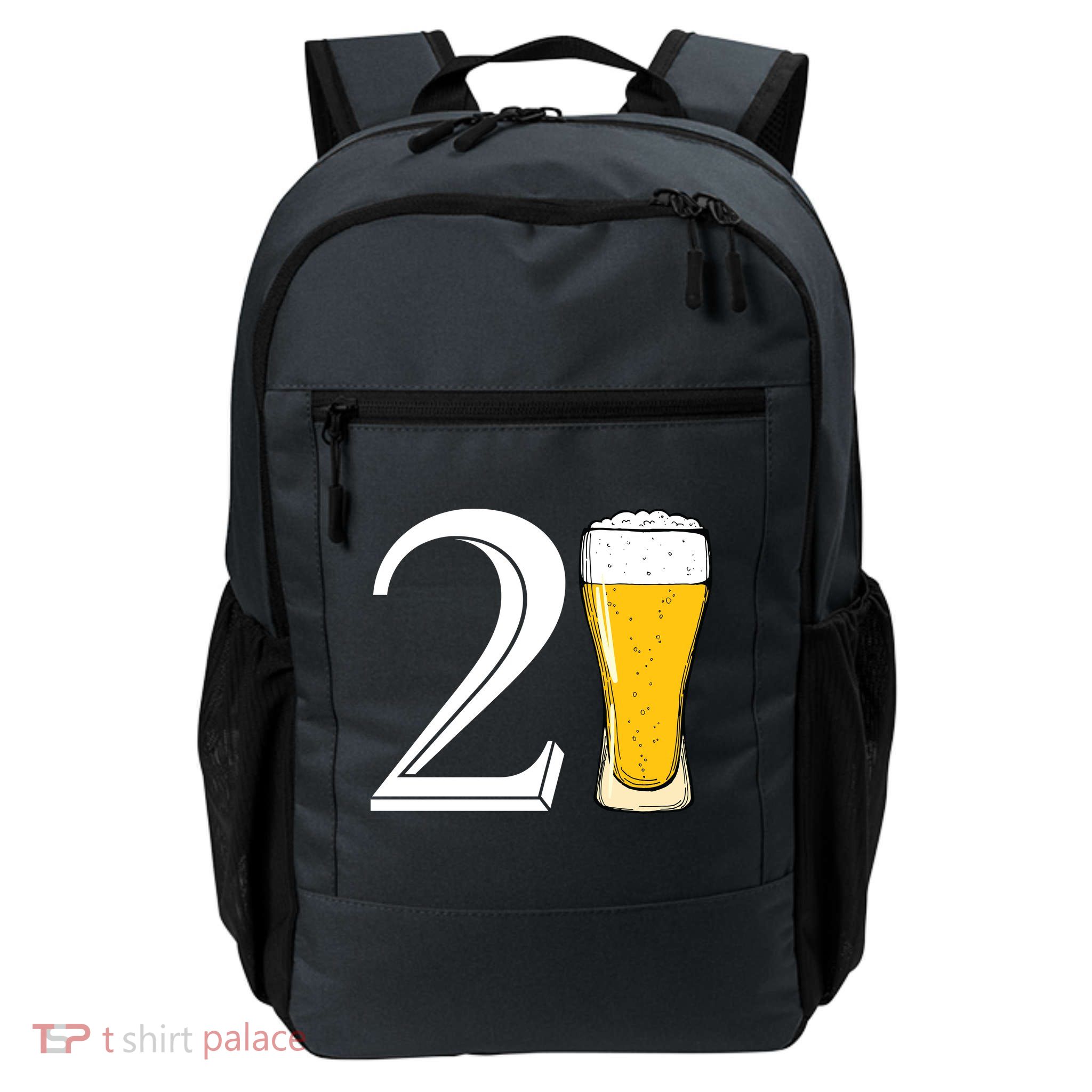 21st Birthday Funny Beer Backpack