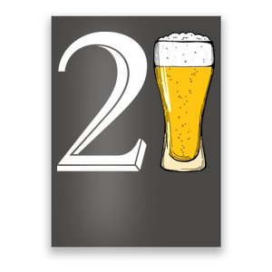 21st Birthday Funny Beer Poster