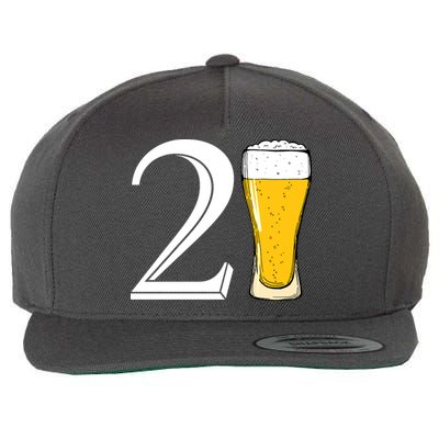 21st Birthday Funny Beer Wool Snapback Cap