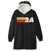 2a 2nd Amendment Pro Gun Second Amendment Hooded Wearable Blanket