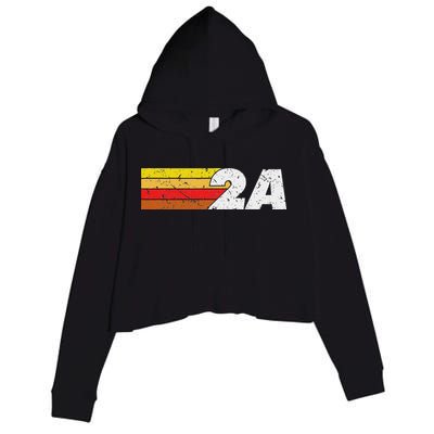2a 2nd Amendment Pro Gun Second Amendment Crop Fleece Hoodie